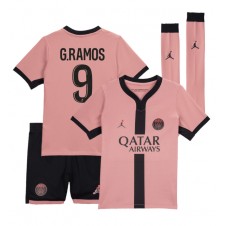 Paris Saint-Germain Goncalo Ramos #9 Tredjedraktsett Barn 2024-25 Kortermet (+ korte bukser)